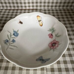 Lenox “Butterfly Meadow” fruit/ sauce bowl 6.75” Spring